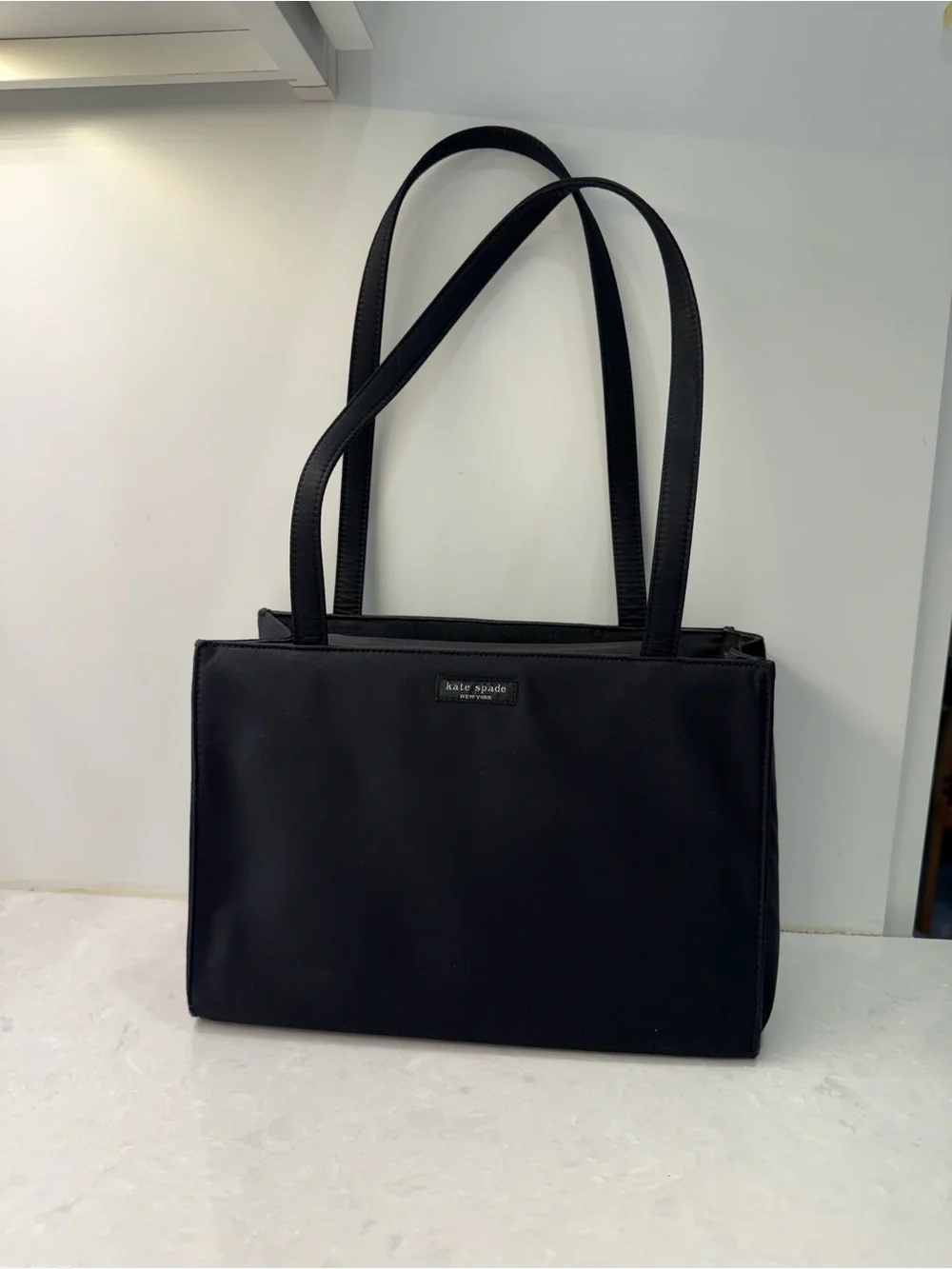 Kate Spade New York Vintage Black Nylon Tote & Matching Wallet Set